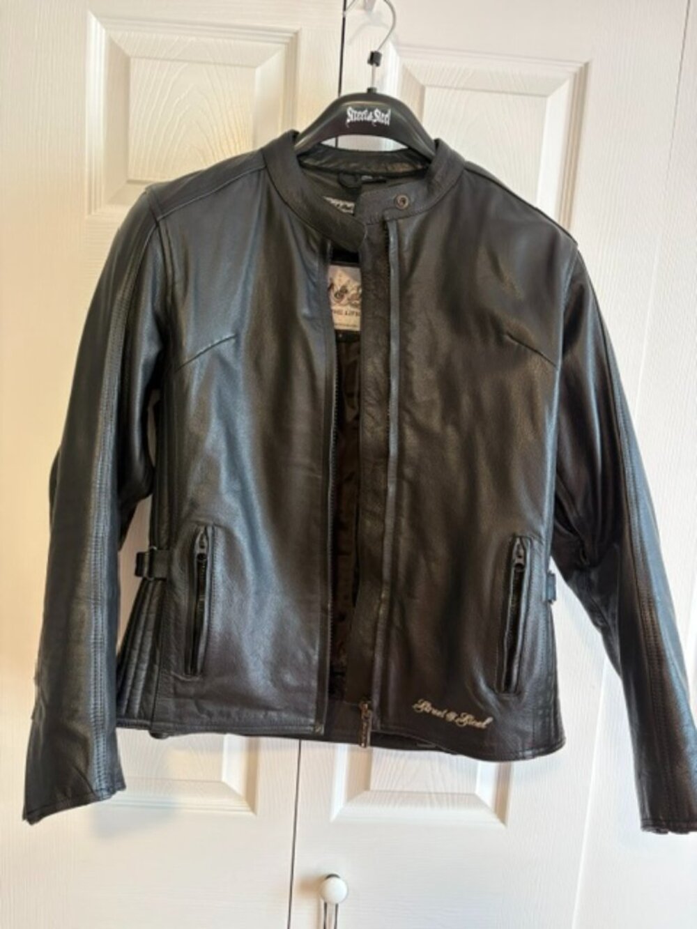 Street & Steel Leather Riding Jacket size S